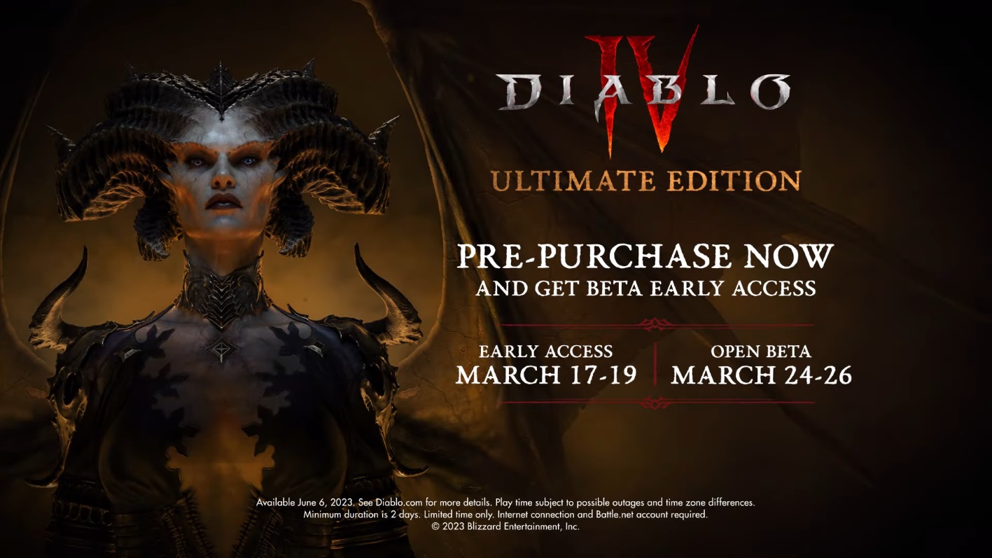 Diablo IV uncovers its $100 dollar Ultimate Edition