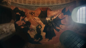 Blizzard covered a baroque church with demonic Diablo IV murals