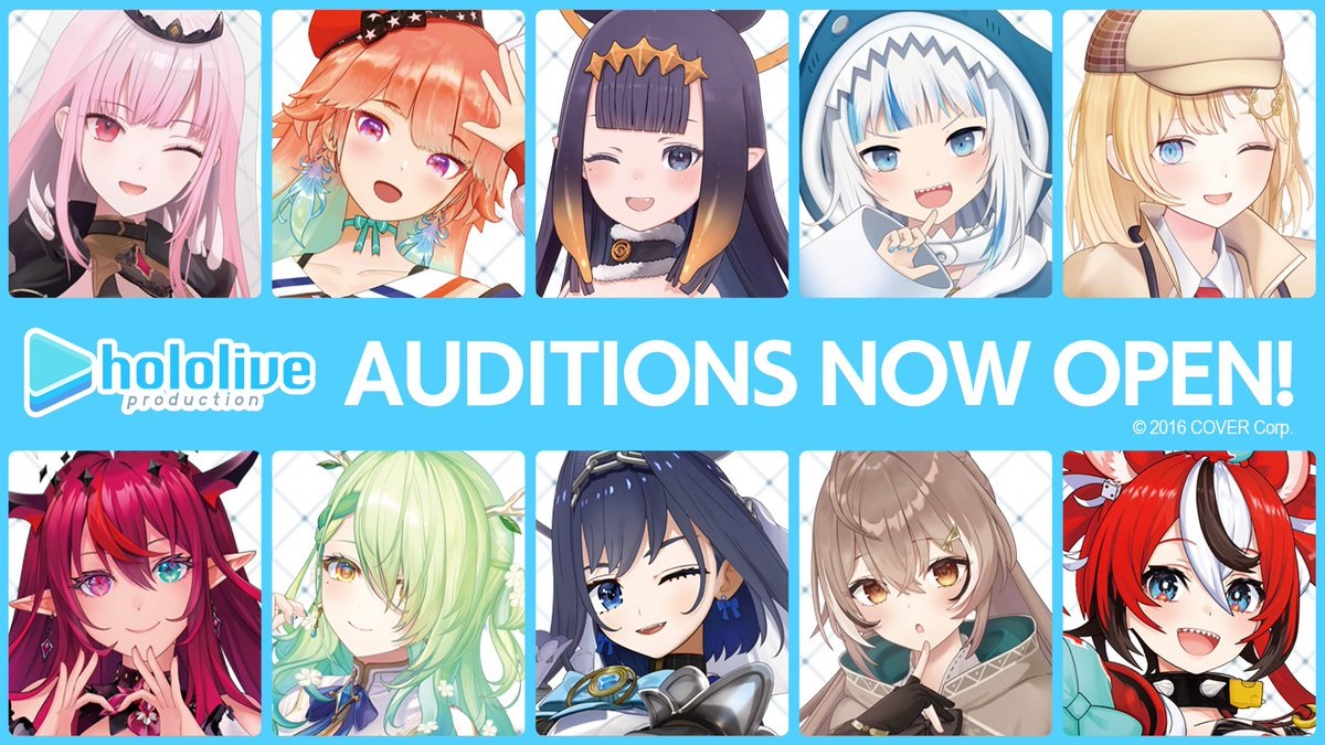 Hololive English is holding VTuber auditions