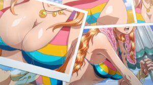 One Piece animated nude filter has Nami swimming in her birthday suit