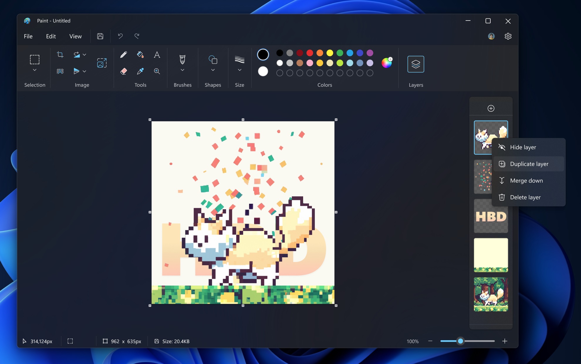 Microsoft Paint to finally add layers, actual transparency