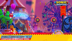 Sonic Superstars shares music for the Pinball Carnival Zone