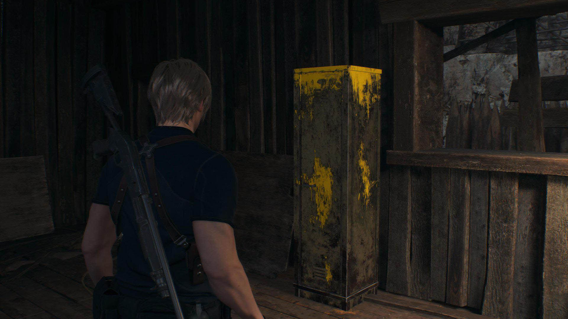 Resident Evil 4 Remake yellow paint