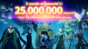 Palworld tops 25 million players in 1 month